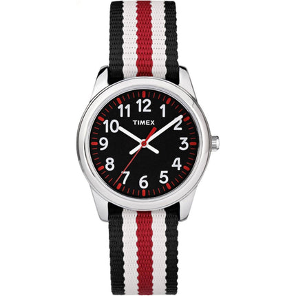 Timex Unisex Analog Watch - Time Machines Quartz Black Dial Fabric Strap | TW7C102009J ,