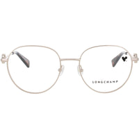 Longchamp Women's Eyeglasses - Deep Gold Metal Oval Full Rim Frame | LO2165-N-710-52 ,