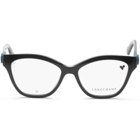 Longchamp Women's Eyeglasses - Black Acetate Cat Eye Full Rim Frame | LO2755-001-53 ,