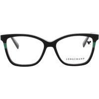Longchamp Women's Eyeglasses - Black Acetate Cat Eye Full Rim Frame | LO2741-N-001-52 ,