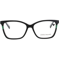 Longchamp Women's Eyeglasses - Black Acetate Cat Eye Full Rim Frame | LO2741-N-001-55 ,