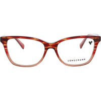 Longchamp Women's Eyeglasses - Textured Red Cat Eye Full Rim Frame | LO2744-N-606-55 ,