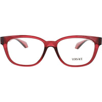 Versace Women's Eyeglasses - Transparent Red Acetate Full Rim Frame | 0VE3376U-5523-53 ,