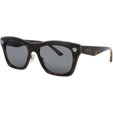 Versace Women's Sunglasses - Havana Acetate Square Full Rim Frame | 0VE2272-108/8753 ,