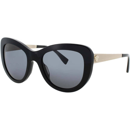 Versace Women's Sunglasses - Black Acetate/Metal Full Rim Frame | 0VE4325A-GB1/8754 ,
