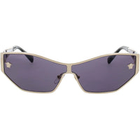 Versace Women's Sunglasses - Pale Gold Metal Shield Full Rim Frame | 0VE2205-12521A67 ,