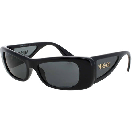 Versace Women's Sunglasses - Black Rectangular Shape Full Rim Frame | 0VE4481-GB1/8754 ,