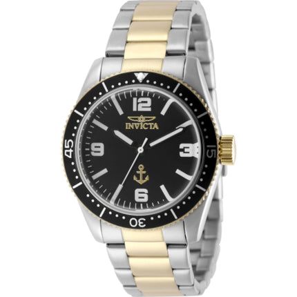 Invicta Men's Watch - Ocean Voyage Quartz Black Dial Two Tone Steel Bracelet | 50021 ,