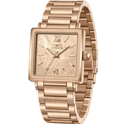 Invicta Women's Watch - Angel Quartz Rose Gold Dial Stainless Steel Bracelet | 50163 ,