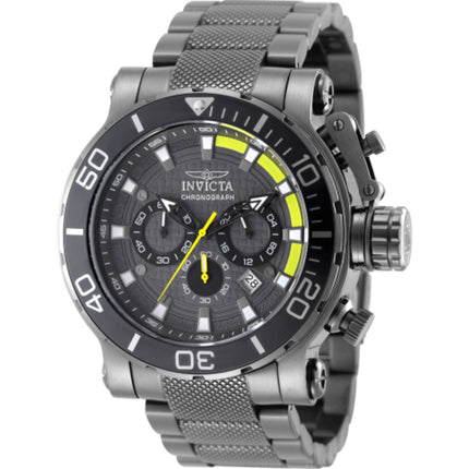 Invicta Men's Watch - Coalition Forces Chrono Grey Dial Gunmetal Bracelet | 50228 ,