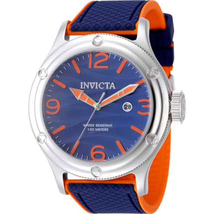 Invicta Men's Watch - Pro Diver Retail Exclusive quartz Blue/Orange Dial Strap | 50306 ,