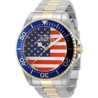 Invicta Men's Watch - Pro Diver Quartz Red/White/Blue Dial Two Tone Bracelet | 50417 ,