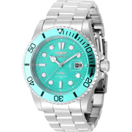 Invicta Men's Watch - Pro Diver Quartz Tiffany Blue Dial Silver Tone Bracelet | 50822 ,
