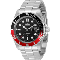 Invicta Men's Watch - Pro Diver Quartz Black Dial Silver Tone Bracelet Date | 50829 ,