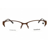 Bebe Women's Eyeglasses - Topaz Metal Cat Eye Shape Half Rim Frame | BB5151 200 ,