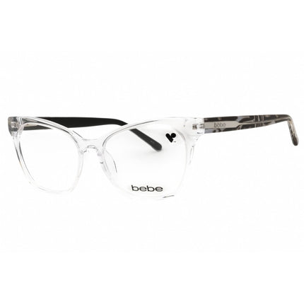 Bebe Women's Eyeglasses - Crystal Acetate Cat Eye Shape Full Rim Frame | BB5210 970 ,