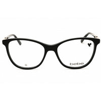 Bebe Women's Eyeglasses - Jet Black Acetate Round Shape Full Rim Frame | BB5229 001 ,