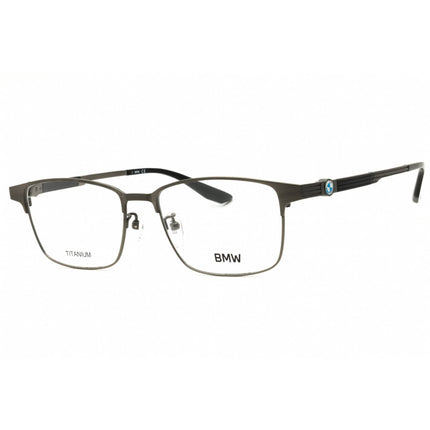 BMW Men's Eyeglasses - Matte Dark Ruthenium Rectangular Full Rim Frame | BW5053-H 013 ,