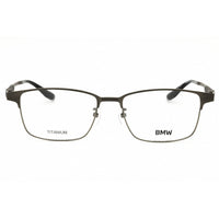 BMW Men's Eyeglasses - Matte Dark Ruthenium Rectangular Full Rim Frame | BW5053-H 013 ,