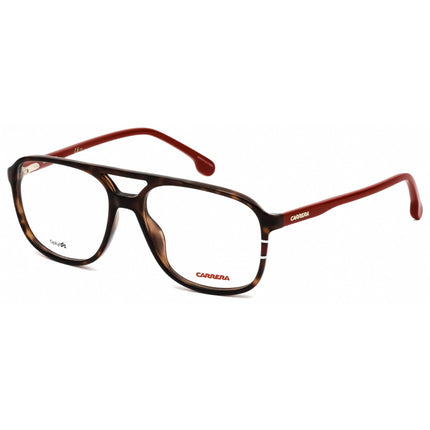 Carrera Men's Eyeglasses - Havana/Red Plastic Rectangular Full Rim Frame | 176 0O63 00 ,