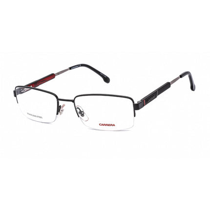 Carrera Men's Eyeglasses - Matte Black Metal Rectangular Half Rim Frame | 8836 0003 ,