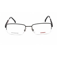 Carrera Men's Eyeglasses - Matte Black Metal Rectangular Half Rim Frame | 8836 0003 ,