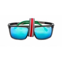 Carrera Unisex Sunglasses - Grey/Green Plastic Full Rim Frame | HYPERFIT 11/S 03U5 Z9 ,