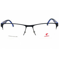 Carrera Men's Eyeglasses - Matte Blue Metal Rectangular Half Rim Frame | 8893 0FLL 00 ,