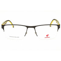 Carrera Men's Eyeglasses - Matte Dark Ruthenium/Yellow Half Rim Frame | 8893 0FMR ,