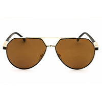 Carrera Men's Sunglasses - Matte Black/Gold Aviator Full Rim Frame | 1067/S 0I46 YL ,