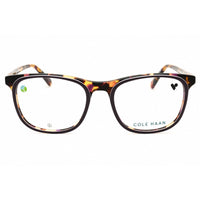 Cole Haan Unisex Eyeglasses - Plum Tortoise Acetate Rectangular Frame | CH4518 505 ,