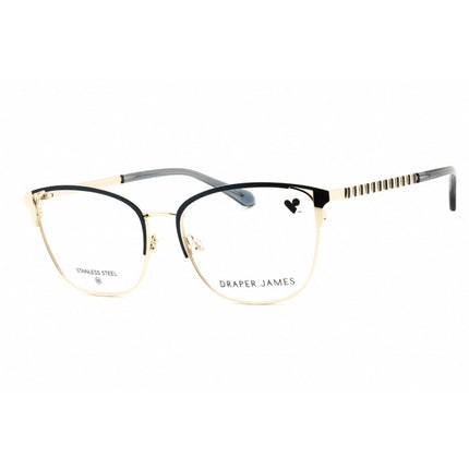 Draper James Women's Eyeglasses - Navy/Beige Rectangular Full Rim Frame | DJ5054 414 ,