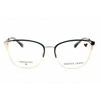 Draper James Women's Eyeglasses - Navy/Beige Rectangular Full Rim Frame | DJ5054 414 ,