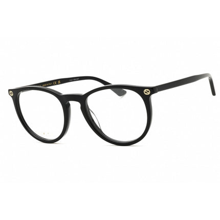 Gucci Women's Eyeglasses - Black Acetate Round Shape Full Rim Frame | GG0027O 001 ,
