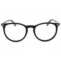 Gucci Women's Eyeglasses - Black Acetate Round Shape Full Rim Frame | GG0027O 001 ,