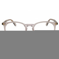 Gucci Women's Eyeglasses - Shiny Transparent Taupe Acetate Round Frame | GG0027O 011 ,