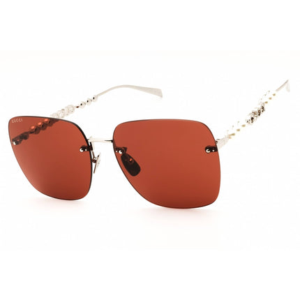 Gucci Women's Sunglasses - Polished Shiny Silver Metal Rimless Frame | GG1923SA 002 ,