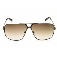 Guess Men's Sunglasses - Shiny Gunmetal Metal Rectangular Full Rim Frame | GU00070 08F ,