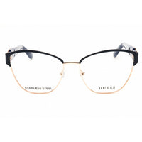 Guess Women's Eyeglasses - Grey/Gold Metal Cat Eye Shape Full Rim Frame | GU2984 020 ,