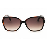 Guess Women's Sunglasses - Dark Havana Rectangular Shape Full Rim Frame | GU00100 52F ,