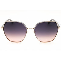 Guess Women's Sunglasses - Gold/Grey Metal Round Shape Full Rim Frame | GU00108 32B ,