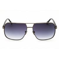 Guess Men's Sunglasses - Shiny Gunmetal/Black Rectangular Full Rim Frame | GU00119 08B ,