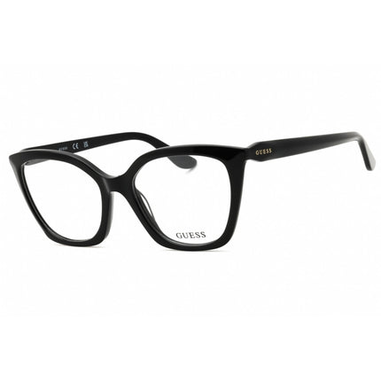 Guess Women's Eyeglasses - Shiny Black Acetate Cat Eye Full Rim Frame | GU2965 001 ,