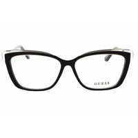 Guess Women's Eyeglasses - Black/Clear Acetate Cat Eye Full Rim Frame | GU2977 005 ,