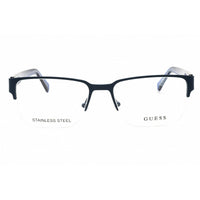 Guess Men's Eyeglasses - Matte Blue Rectangular Half Rim Frame, 53mm | GU50095 091 ,