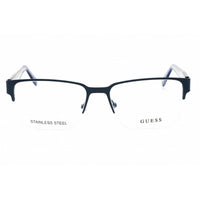 Guess Men's Eyeglasses - Matte Blue Rectangular Half Rim Frame, 55mm | GU50095 091 ,