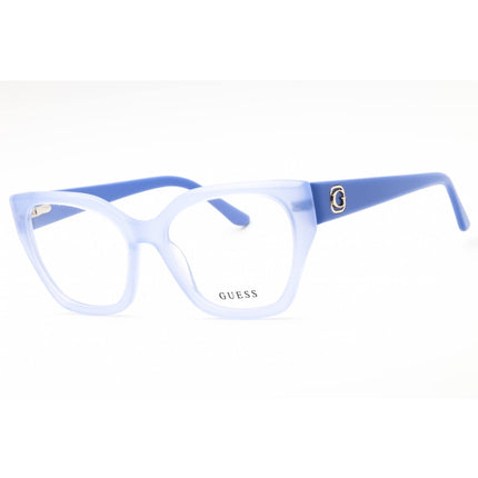 Guess Women's Eyeglasses - Shiny Violet Acetate Cat Eye Full Rim Frame | GU50112 081 ,