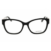 Guess Women's Eyeglasses - Shiny Black Rectangular Shape Full Rim Frame | GU50120 001 ,