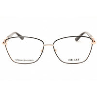 Guess Women's Eyeglasses - Grey/Rose Gold Rectangular Full Rim Frame | GU50179 020 ,