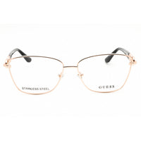 Guess Women's Eyeglasses - Shiny Rose Gold/Black Full Rim Frame, 55mm | GU50179 028 ,